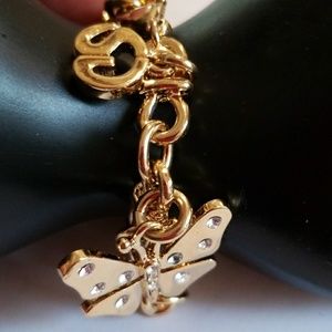 Vintage Gold color Charm Bracelet